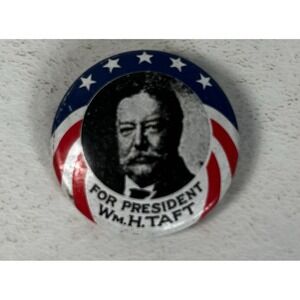 1968 WILLIAM H. TAFT FOR PRESIDENT KLEENEX PINBACK CAMPAIGN BUTTON‎ S91